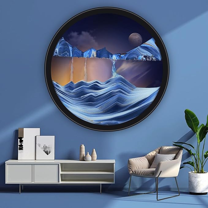 Mtadmai 24" Moving Sand Art, 3D Sand Art Pictures Deep Sea Sandscape Living by Unknown