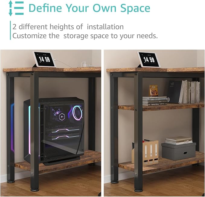 Lufeiya L Shaped Computer Desk - Image 7