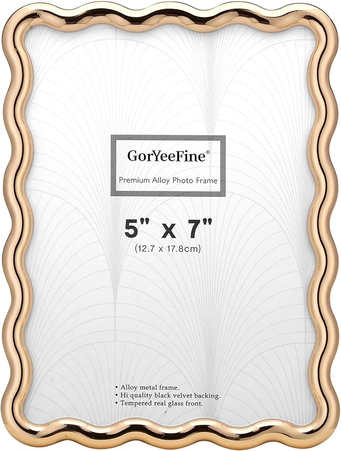 5x7'' Hi-End Zinc Alloy Gold Picture Frame by GorYeeFine