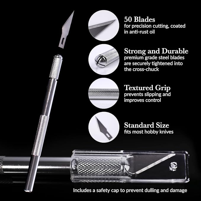 WA Portman Hobby Knife Set – 1pc Precision Craft Knife Set - Image 5