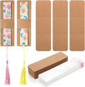 Honoson 100 Set Bookmark Holders Gift Set Kraft Paper Bookmark Sleeves by Honoson