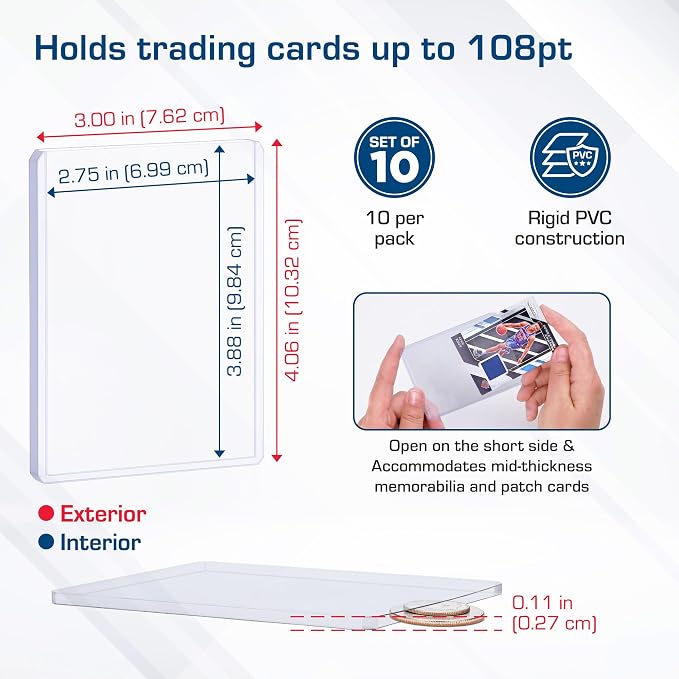 BCW 108 PT. Thick Card Topload Holder - Image 5