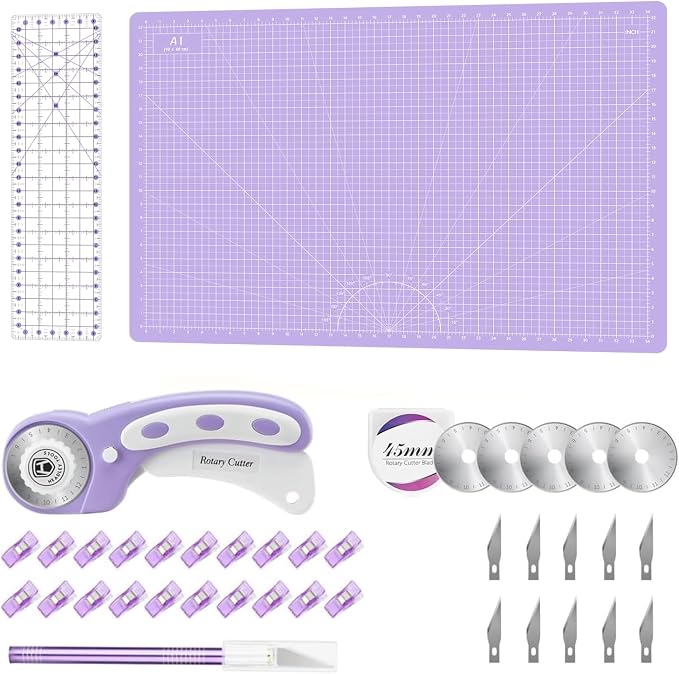 Headley Tools Rotary Cutter Set - 45mm Fabric Cutter by HeadleyTools