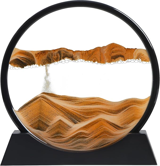 Moving Sand Art Liquid Motion, 3D Deep Sea Sandscape Color Quicksand Decor by KPNUWN
