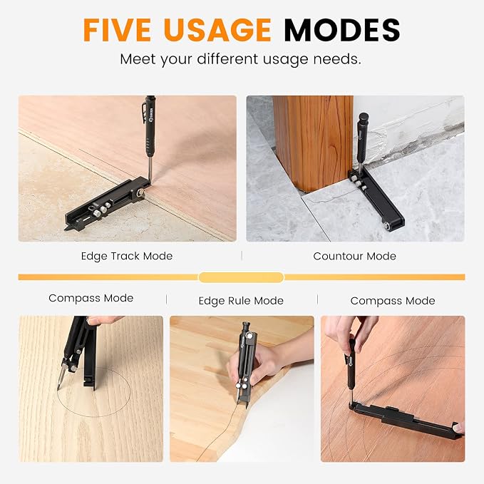 Saker Multi-function Scribing Tool- Construction Pencil- Aluminum Alloy Scribe - Image 3