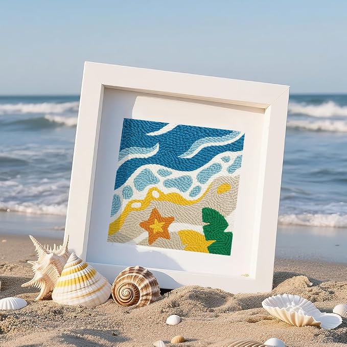 Doodlream Beach DIY Punch Needle Embroidery Kit - Image 6