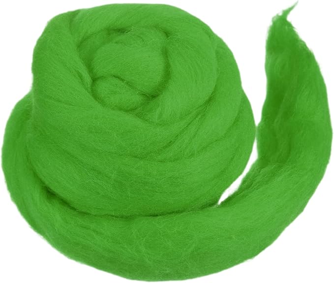 MECCANIXITY Wool Roving Yarn Soft Felting Wool 50g/1.76oz Pure Chunky Roving by MECCANIXITY