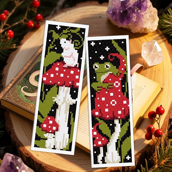 ACRNIGHEET 6PCS Cross Stitch Bookmark Kit - Image 5
