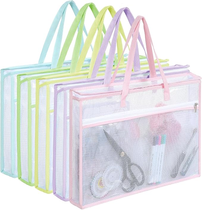 Qozary 5 Pcs Sew Project Bags for Quilting-A3 Sewing Craft Organizer Storage by Qozary