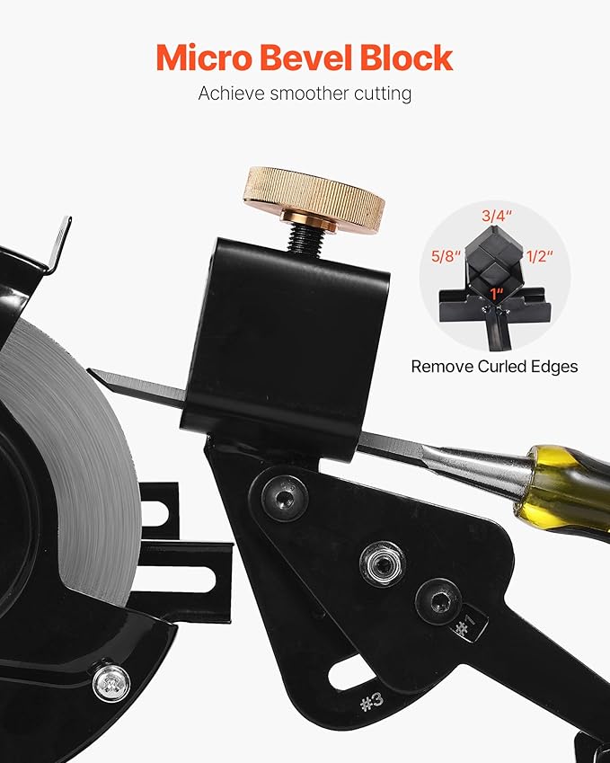VEVOR Pro Grind Sharpening System, Multi-Grind Sharpening Jig for 6" & 8" Bench Grinder - with Platform Jig, Tool Rest Bar, Setup Block, Miter Slide, Micro Bevel Block, for Chisels Woodturning Tools