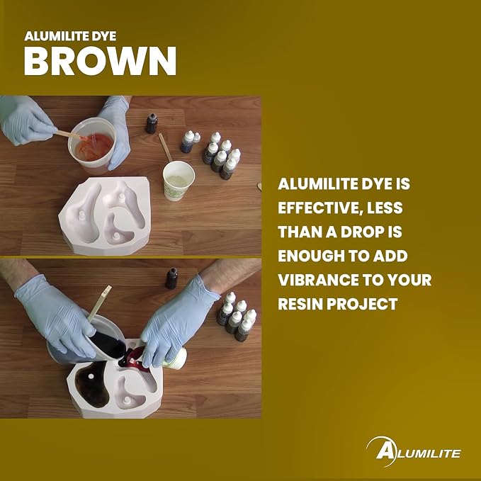 Alumilite Liquid Dye Brown 1 Oz, Highly Concentrated Dye - Image 3