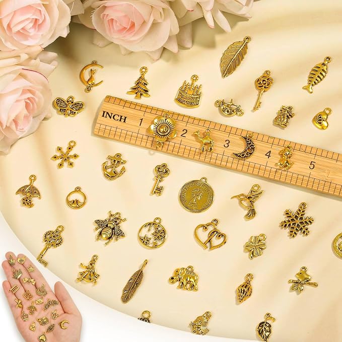 400 Pcs Wholesale Bulk Lots Jewelry Making Charms - Image 4