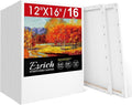 ESRICH Stretched Canvas for Painting 12x16 Inch, 16 Pack Blank Canvas Bulk-5/8 by ESRICH