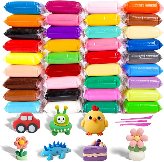 Air Dry Clay - 36 Colors Modeling Clay by Cocurb