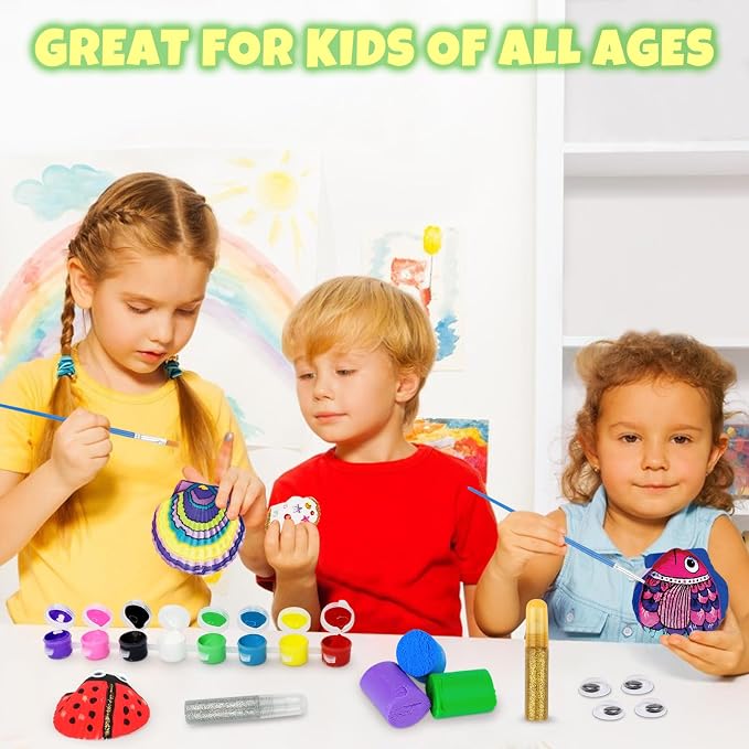Nicmore Seashell Painting Kit for Party: 10-Minute Setup & 2-Hour Focused - Image 5
