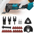 Cordless Oscillating Tool Compatible with Makita 18V Battery, 6 Variable Speed Brushless Tool, Oscillating multi tool kit for Cutting Wood Drywall Nails Remove Grout & Sanding(No Battery）