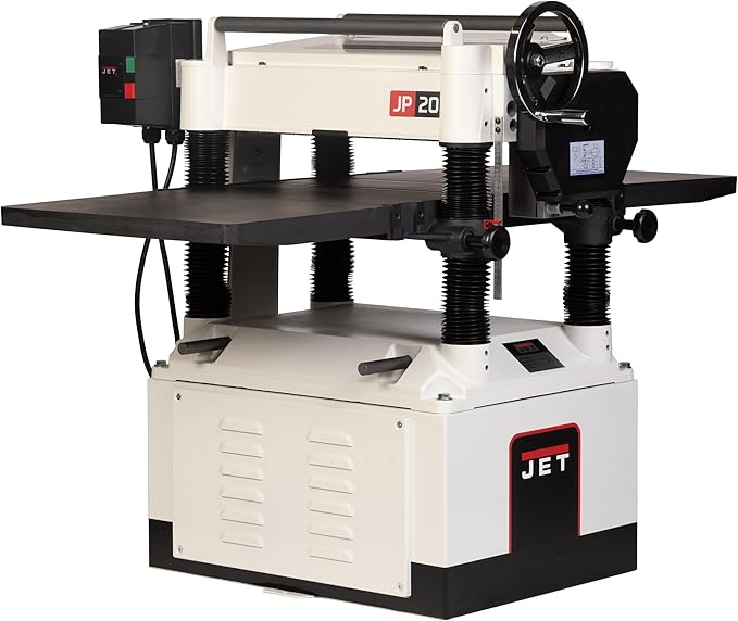 JET Black 20-Inch Planer, Helical Cutterhead, 5 HP, 230V 1Ph (Model JWP-208HH-BLK)