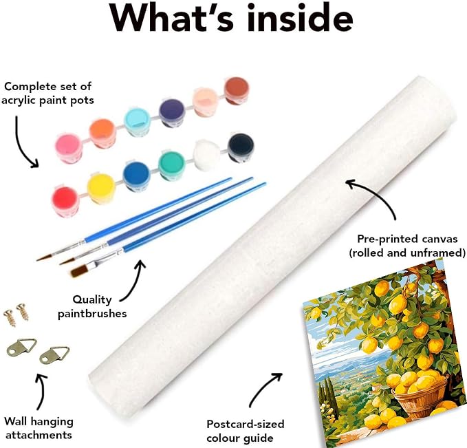Clendo Lemon Paint by Numbers Kits - Image 7