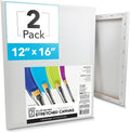 ArtSkills Stretched Canvas for Painting, 12x16 Canvas, Premium Wood Frame by ArtSkills
