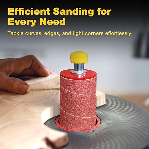 Dark Stone Sanding Sleeves for Oscillating Spindle Sander, 4-1/2-Inch Length, 1-Inch Diameter, 60 Grit, 6-Pack