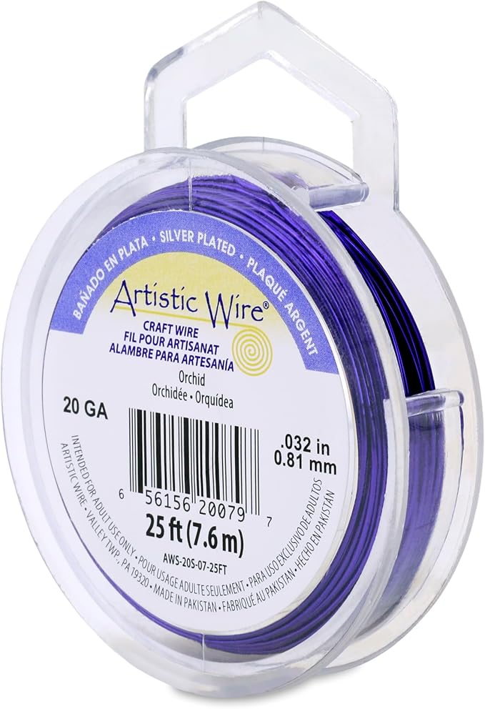 Artistic Wire, 20 Gauge Silver Plated Tarnish Resistant Colored Copper Craft by ArtisticWire