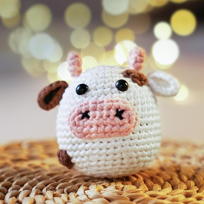 Crochet Kit for Beginners: Cow Crochet Kit, Including Step-by-Step Video - Image 7