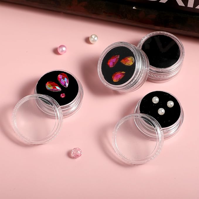 16 Pcs Gemstone Display Box, Twist-Lid Transparent Gem Display, Gem Holder - Image 6