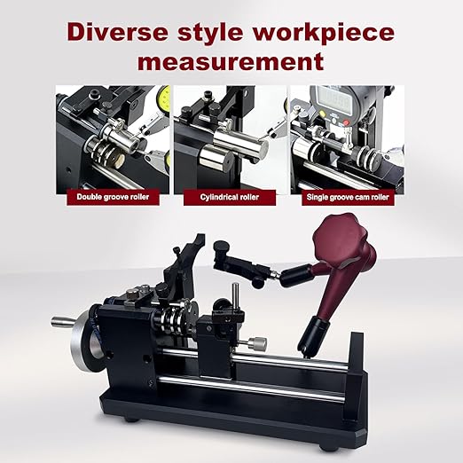 Concentricity Tester, Coaxiality Measuring Instrument, Measuring Dia 1-35mm, Length 102mm, Precision Resolution 0.002mm, with A Two Measuring Stand and an Sliding Guide Rail
