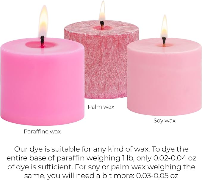 Bright Pink Candle Dye 2oz for Soy Candle Making – Highly Concentrated Candle - Image 5