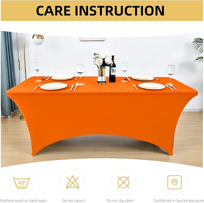 10-Pack 6ft Spandex Table Covers - Image 6