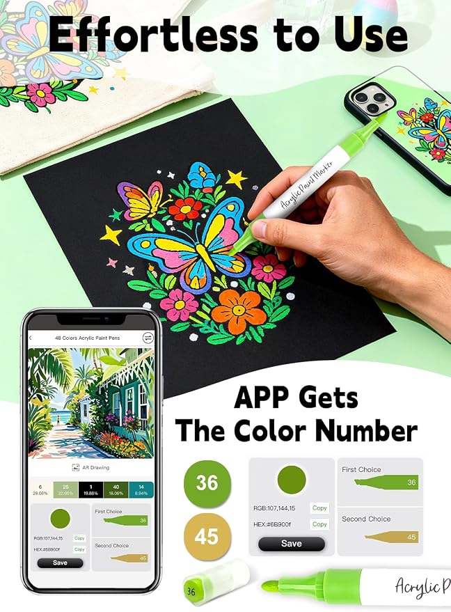120 Colors Acrylic Paint Markers - Image 3