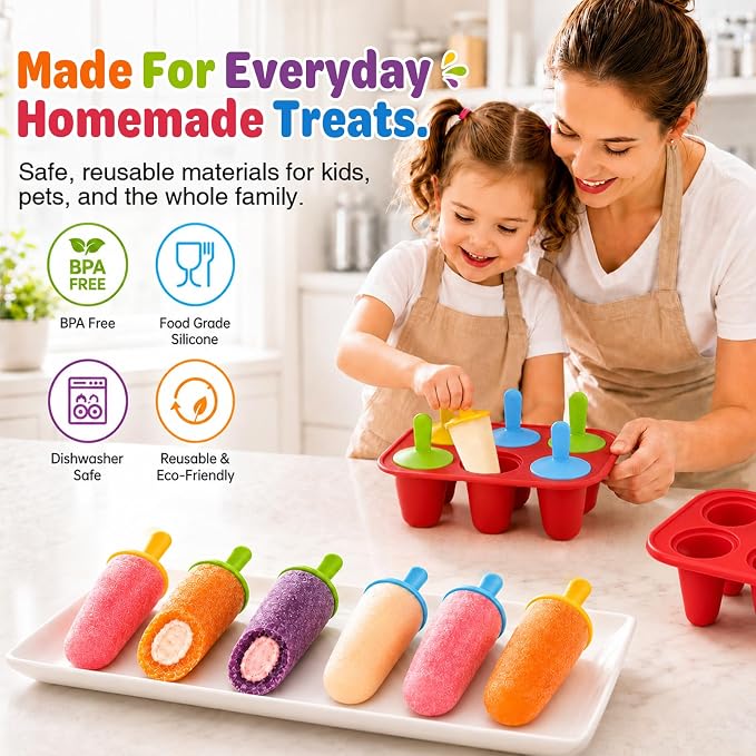 Stuffed Popsicle Mold, 2-in-1 Silicone Ice Pop Maker - Image 4