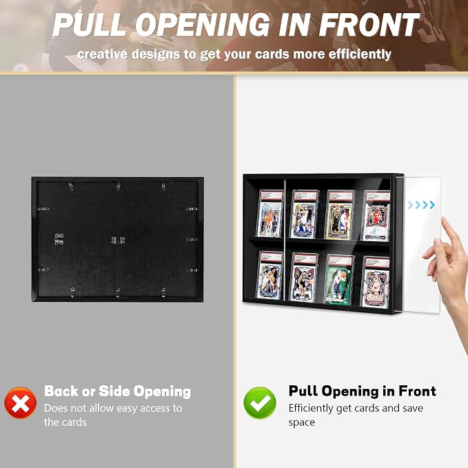 Emfogo Card Display Case, Trading Card Display - Image 3