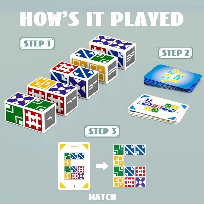 2.0 Family Board Game for Kids & Adults, Block Puzzle Games, 2+ Player Card - Image 4