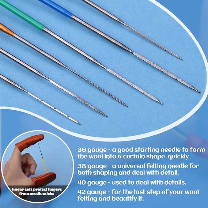Mayboos 42 Pcs Needle Felting Needles, Wool Felting Supplies - Image 5