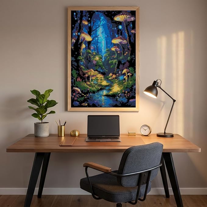 Glow Forest Cross Stitch Kits, Embroidery Starter Kit - Image 5