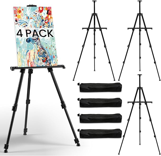 RRFTOK 4 Pack 17-66 Inch Art Easel Stand by RRFTOK