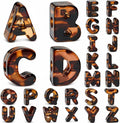 26 Pcs Chunky Amber Letter Beads, 20mm Jumbo 3D Acrylic Letter Beads, Big by DoDoBeads