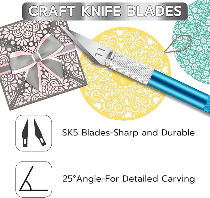 Jetmore 42 Pack Exacto Knife Set, Precision Craft Hobby Knife, Art Knife - Image 5