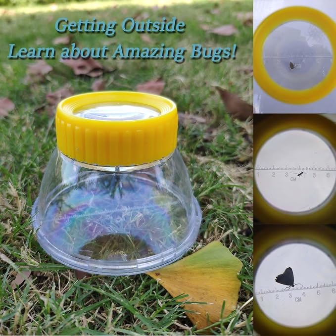 4Pack Bug Cather 5X Magnifyer Insect Jar Observation Bug Viewer Kit - Image 3