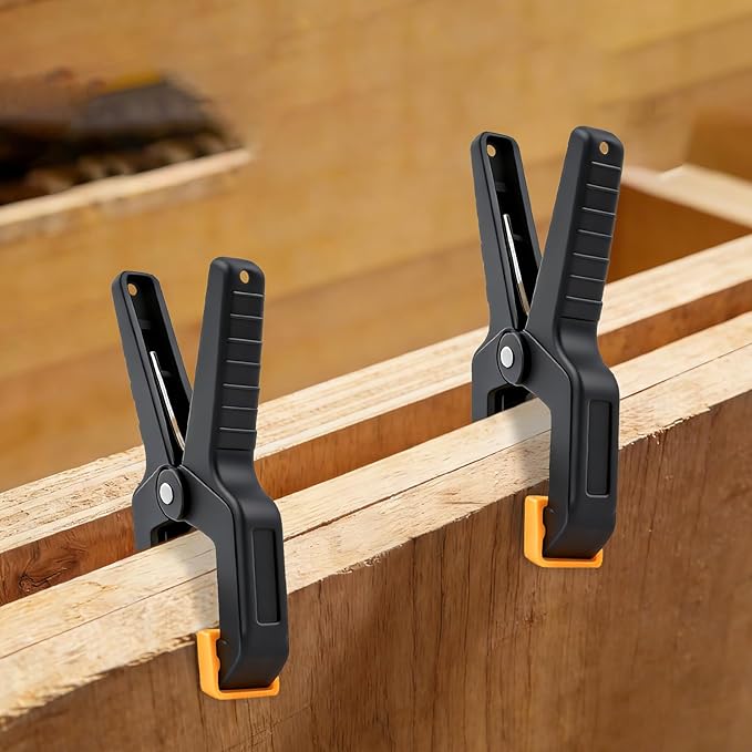 10 Pack Spring Clamps, Heavy Duty Plastic Woodworking Clamps & Multi-Use - Image 9