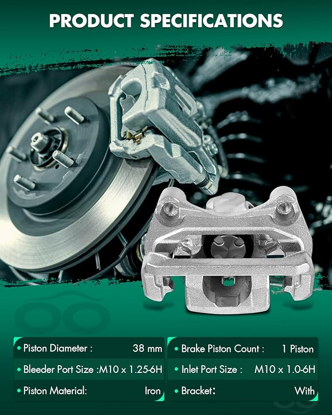 SCITOO 19B3358 19B3359 Disc Brake Calipers Assembly with Bracket Fit For Acura TSX 2009-2014,For Honda For Accord 2008-2012
