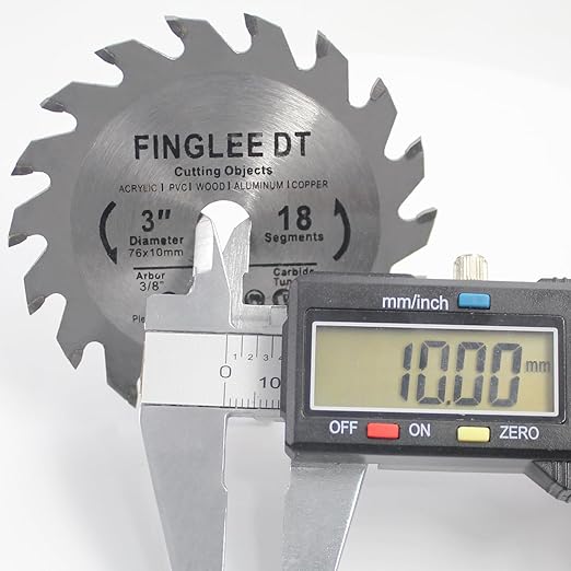 TCT 3 Inch Circular Saw Blade with 3/8 Arbor, 18 Teeth Cutoff Tool Blade for Wood, Plastic, PCV, Acrylic, Plywood, Wood Cutting Blade for Woodworking （1Pcs）