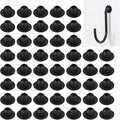120Pcs Pegboard Hook Locks - Peg Hook Stoppers Clips Fit for 1/4 Inch Peg Board Retainer Clips Secure Hooks for Garage Tool Organization, Workshop Retail Display (Black)