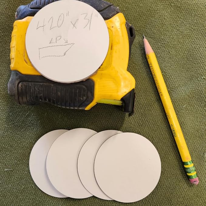 CYCLOPS Erasable Scratch Pads for Tape Measure, Construction, Woodworking Tool - 5 Pads - Write Measurements & Notes - Great Stocking Stuffer, Gift for Men & Women