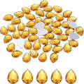 MECCANIXITY 50PCS Flat Back Acrylic Teardrop Gems 10x14mm Artificial Rhinestones by MECCANIXITY