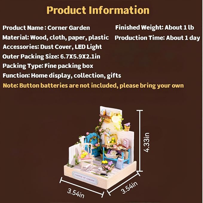 OZJAY DIY Miniature House Kit - Image 3