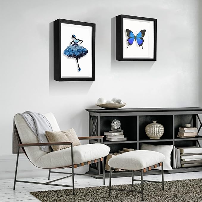 4x6 Small Shadow Box Frame Display Case, Display Case Box - Image 6