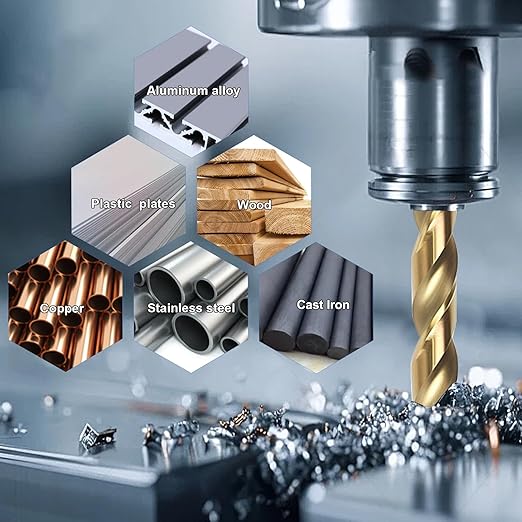 BeHappy 1/4" Cobalt Drill Bit Set (10Pcs), M35 HSS, 135 Degree Tip, Twist Jobber Length for Hardened Metal, Stainless Steel, Cast Iron, Wood, and Plastics, with Index Storage Case