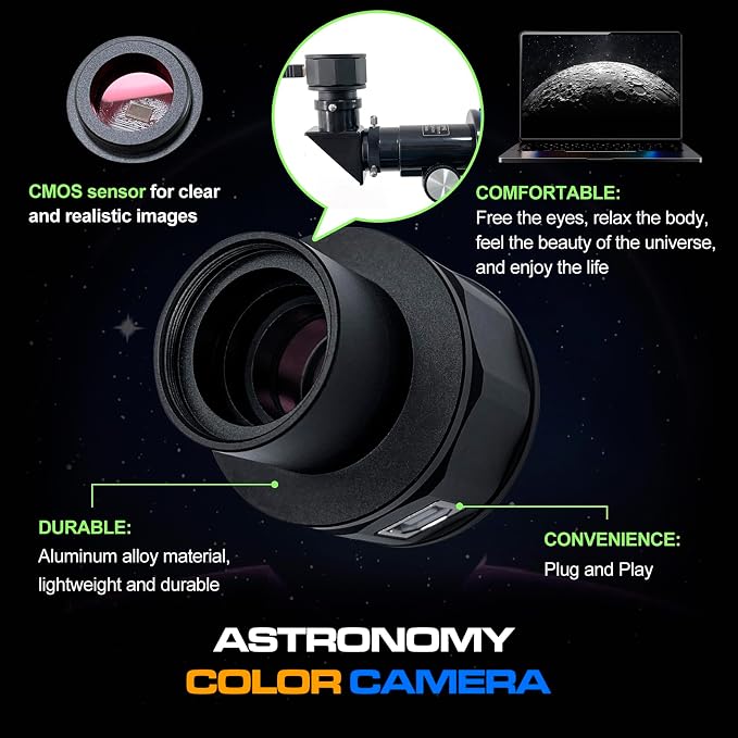 Nova200 Telescope Camera, 1080P USB Astronomy Camera | 1.25 Inch Electronic - Image 5